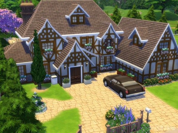  The Sims Resource: Tudor house by Misa1996