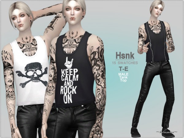  The Sims Resource: HSNK   Male Top by Helsoseira