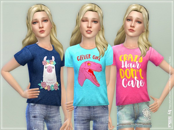  The Sims Resource: T Shirt Collection GP14 by lillka