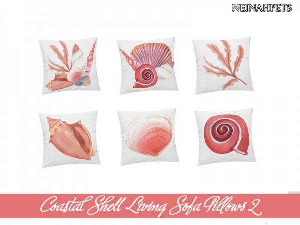  The Sims Resource: Coastal Shell Living Collection by neinahpets