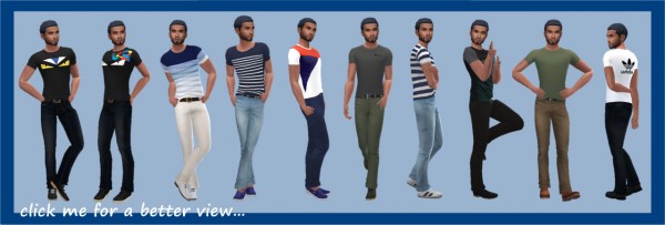 Sims 4 Sue: Tucked Tee and Jeans