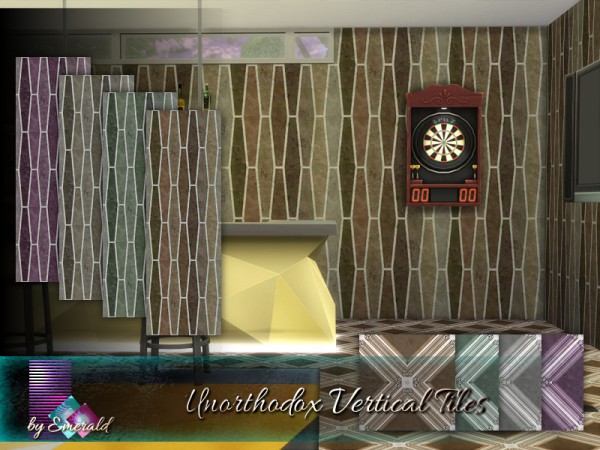  The Sims Resource: Unorthodox Vertical Tiles by emerald
