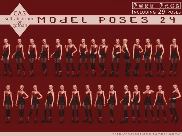  The Sims Resource: Model poses 24 by HelgaTisha