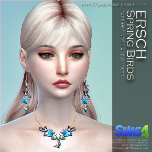  ErSch Sims: Spring Birds Jewelry