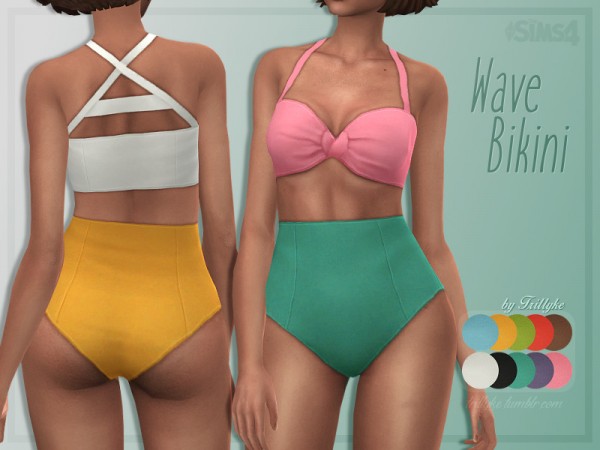  The Sims Resource: Wave Bikini by Trillyke