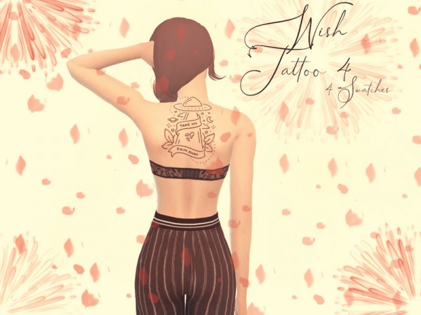  The Sims Resource: Wish Tattoo 4 by Reevaly