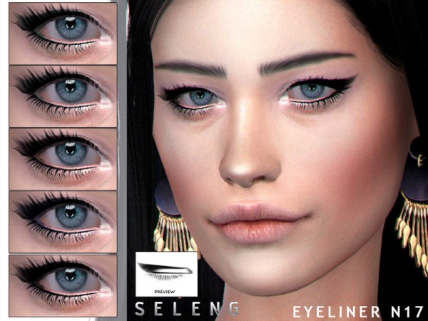  The Sims Resource: Eyeliner N17 by Seleng