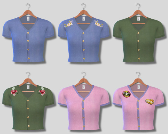 Descargas Sims: Button Up Shirts