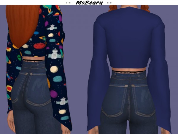  The Sims Resource: Long Puffy Sleeve Shirt by MsBeary
