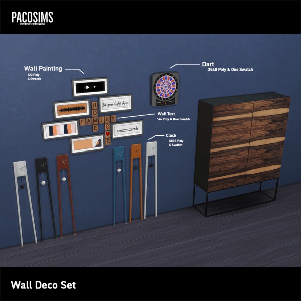  Paco Sims: Wall Deco Set