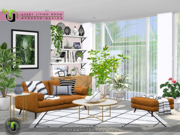 The Sims Resource: Avery Living Room by NynaeveDesign