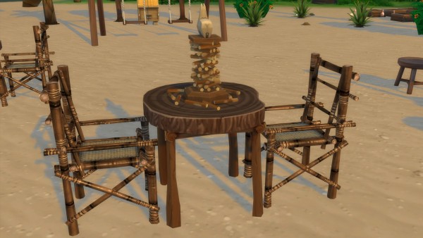  Mod The Sims: Wood Gaming Table by Serinion