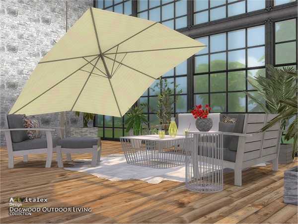  The Sims Resource: Dogwood Outdoor Livingroom by ArtVitalex