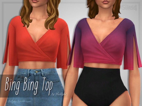  The Sims Resource: Bing Bing Top by Trillyke