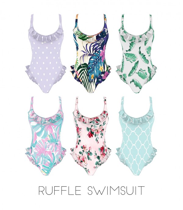  Kenzar Sims: Ruffle swimsuit