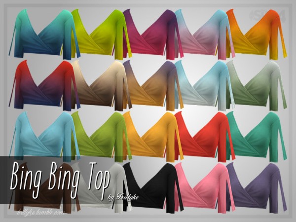  The Sims Resource: Bing Bing Top by Trillyke