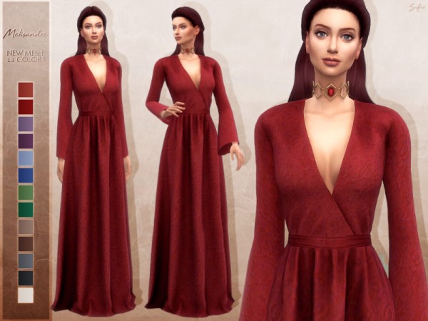  The Sims Resource: Melisandre dress by Sifix