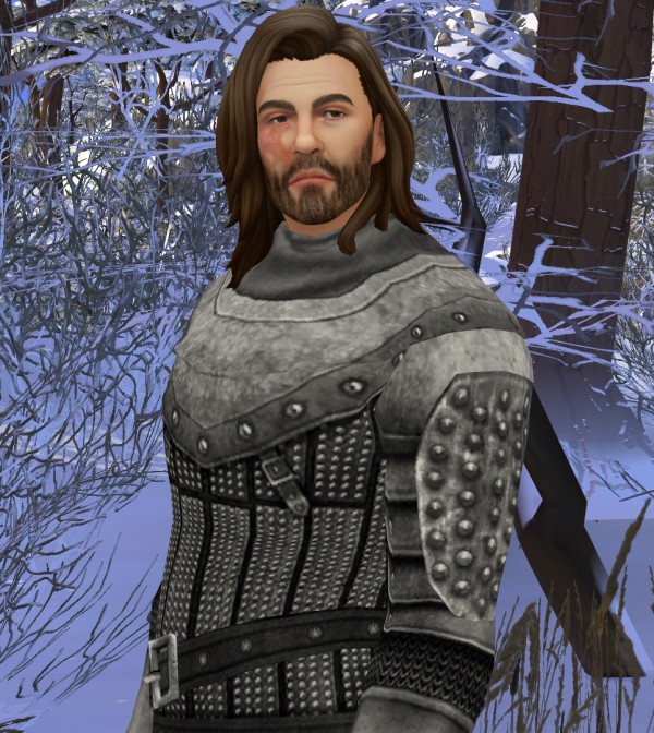  Mod The Sims: Game of Thrones The Hound Sandor Clegane outfit by HIM666
