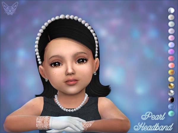  Giulietta Sims: Pearl Headband For Toddlers