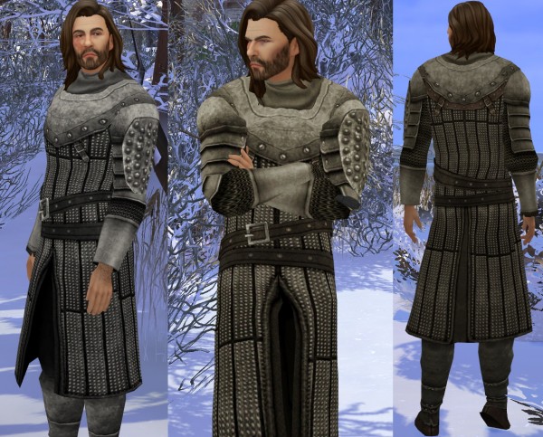  Mod The Sims: Game of Thrones The Hound Sandor Clegane outfit by HIM666