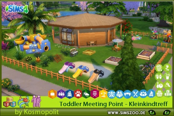  Blackys Sims 4 Zoo: Toddler Meeting Point by Kosmopolit