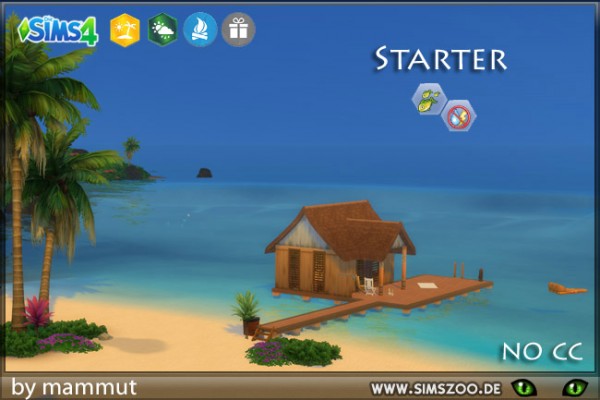 Blackys Sims 4 Zoo: Saphir Starter House by mammut