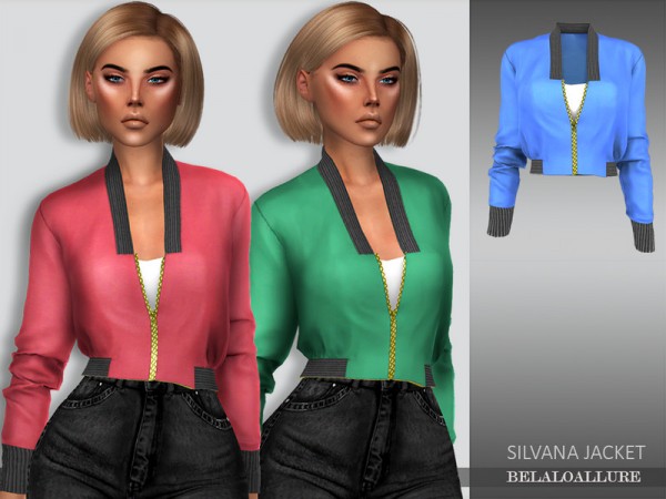  The Sims Resource: Silvana jacket by belal1997