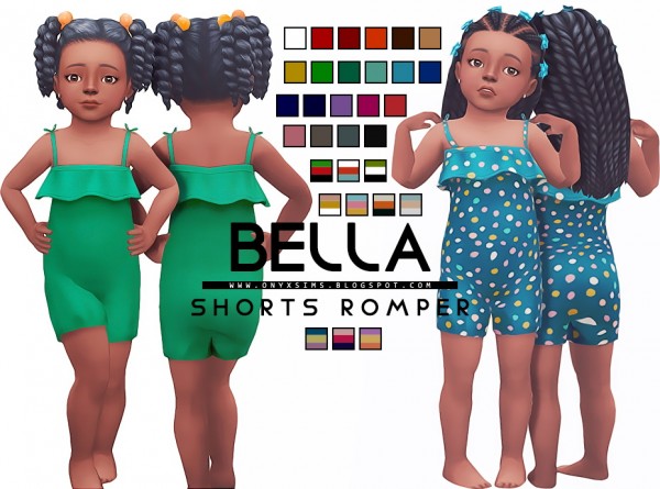  Onyx Sims: Bella shorts romper