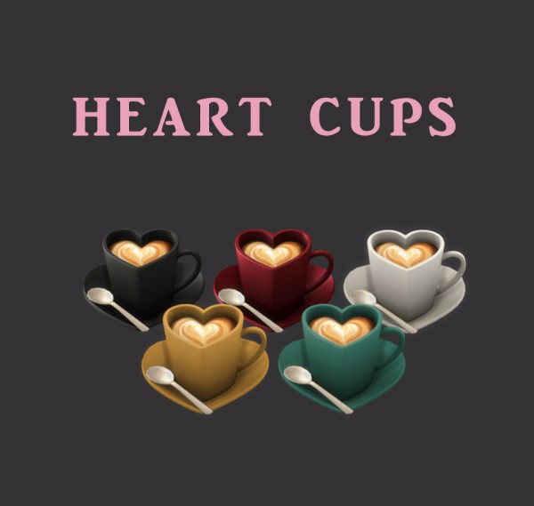  Leo 4 Sims: Heart Cups