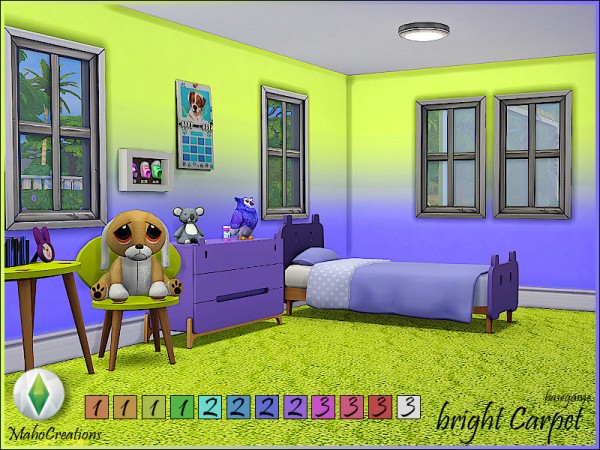  The Sims Resource: Carpet Bright by MahoCreations