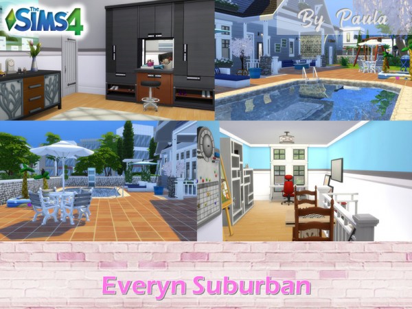  The Sims Resource: Everyn Suburban House by PaulaBATS