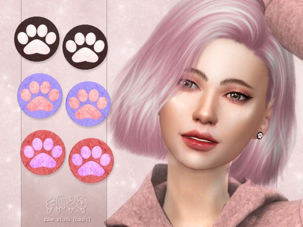  The Sims Resource: Paw Studs by 4w25 Sims