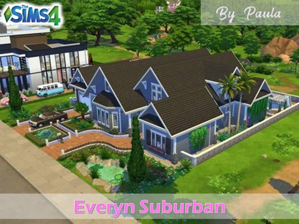  The Sims Resource: Everyn Suburban House by PaulaBATS