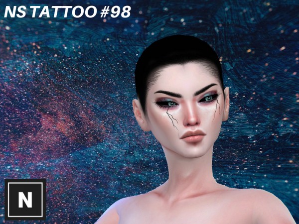  The Sims Resource: Tattoo 98 Set Parasite by networksims