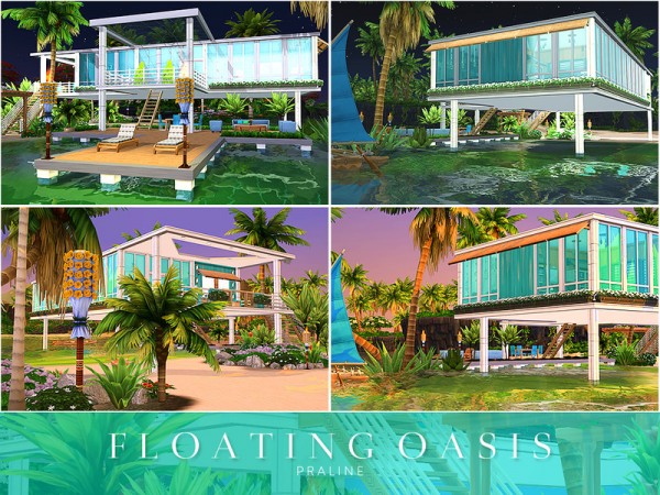  The Sims Resource: Floating Oasis by Pralinesims