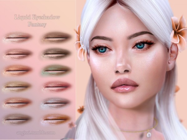  The Sims Resource: Liquid Eyeshadow Fantasy by ANGISSI