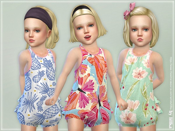  The Sims Resource: Toddler Summer Romper 03 by lillka