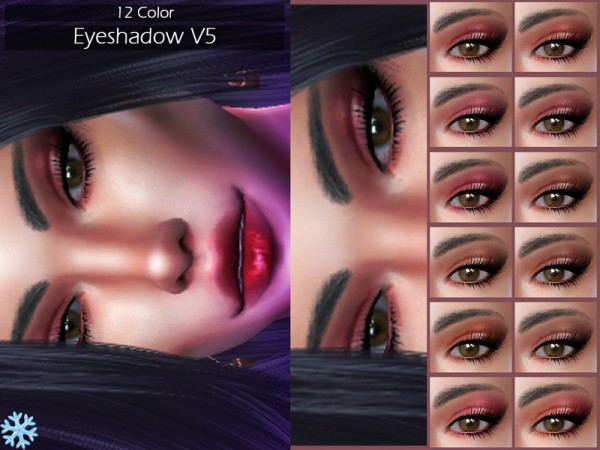  The Sims Resource: Eyeshadow V5 by Lisaminicatsims