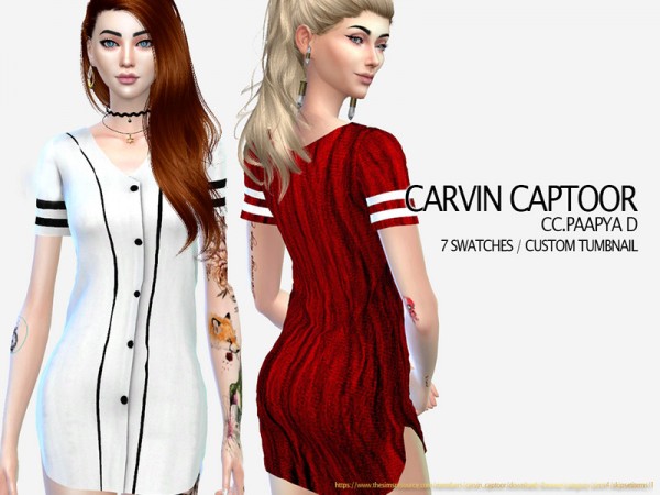  The Sims Resource: Paapya Dress by carvin captoor