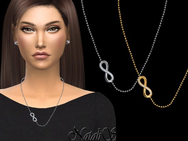  The Sims Resource: Infinity chain necklace by NataliS