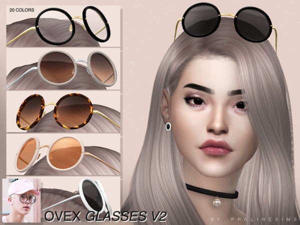  The Sims Resource: OVEX Glasses V2 by Pralinesims