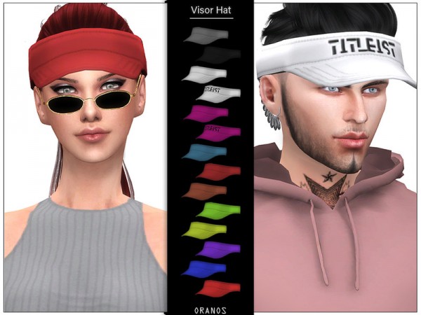  The Sims Resource: Visor Hat by OranosTR