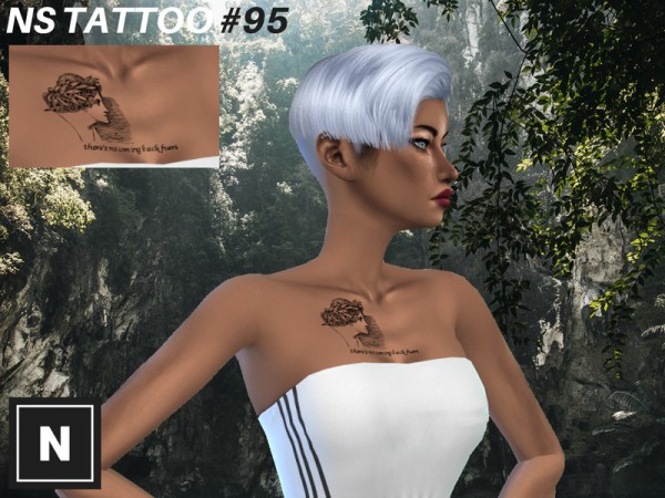  The Sims Resource: Tattoo 95   Back by networksims