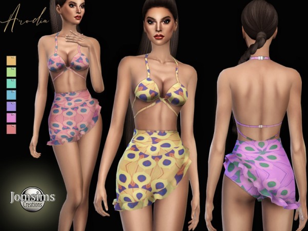  The Sims Resource: Arodia swimsuit by jomsims