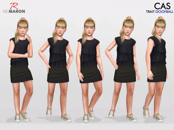  The Sims Resource: Pose for Kids   CAS Pose   Set 2 by remaron