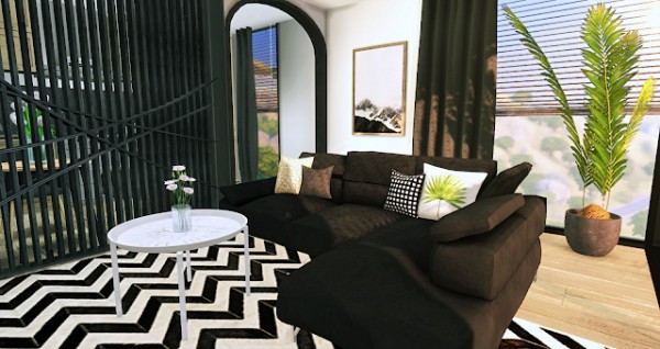  Liney Sims: Small Apartment Livingroom