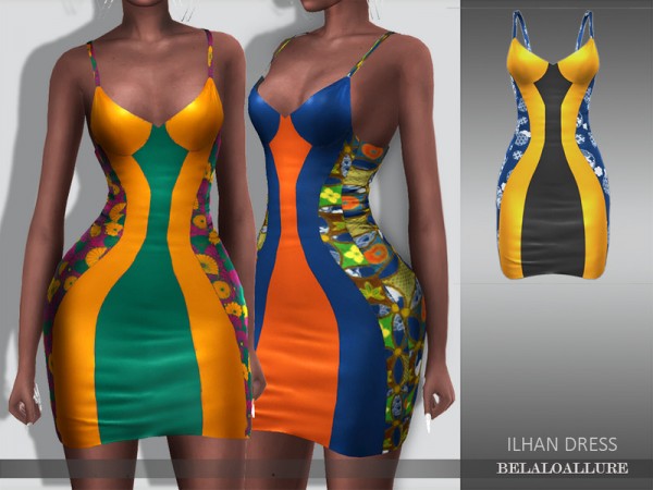  The Sims Resource: Ilhan dress by belal1997