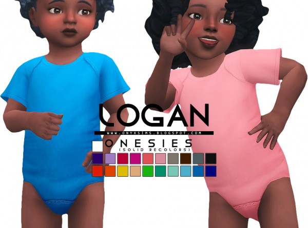  Onyx Sims: Logan Onesies (solid recolors)