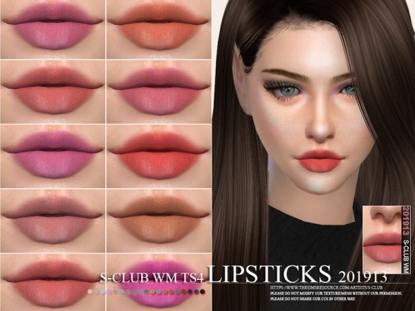  The Sims Resource: Lipstick 201913 by S Club