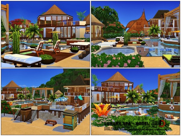  The Sims Resource: Luxury SPA   Hotel by Danuta720